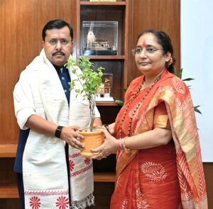 उत्तराखंड विधानसभा अध्यक्ष ऋतु खण्डूडी भूषण ने नई दिल्ली में भाजपा राष्ट्रीय अध्यक्ष नितिन नवीन से की भेंट